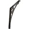 Ekena Millwork Crawley Wrought Iron Bracket, (Single center brace), Antiqued Warm Silver 1 1/2"W x 12"D x 15"H BKTM01X12X15SCRAWS - alternate 1